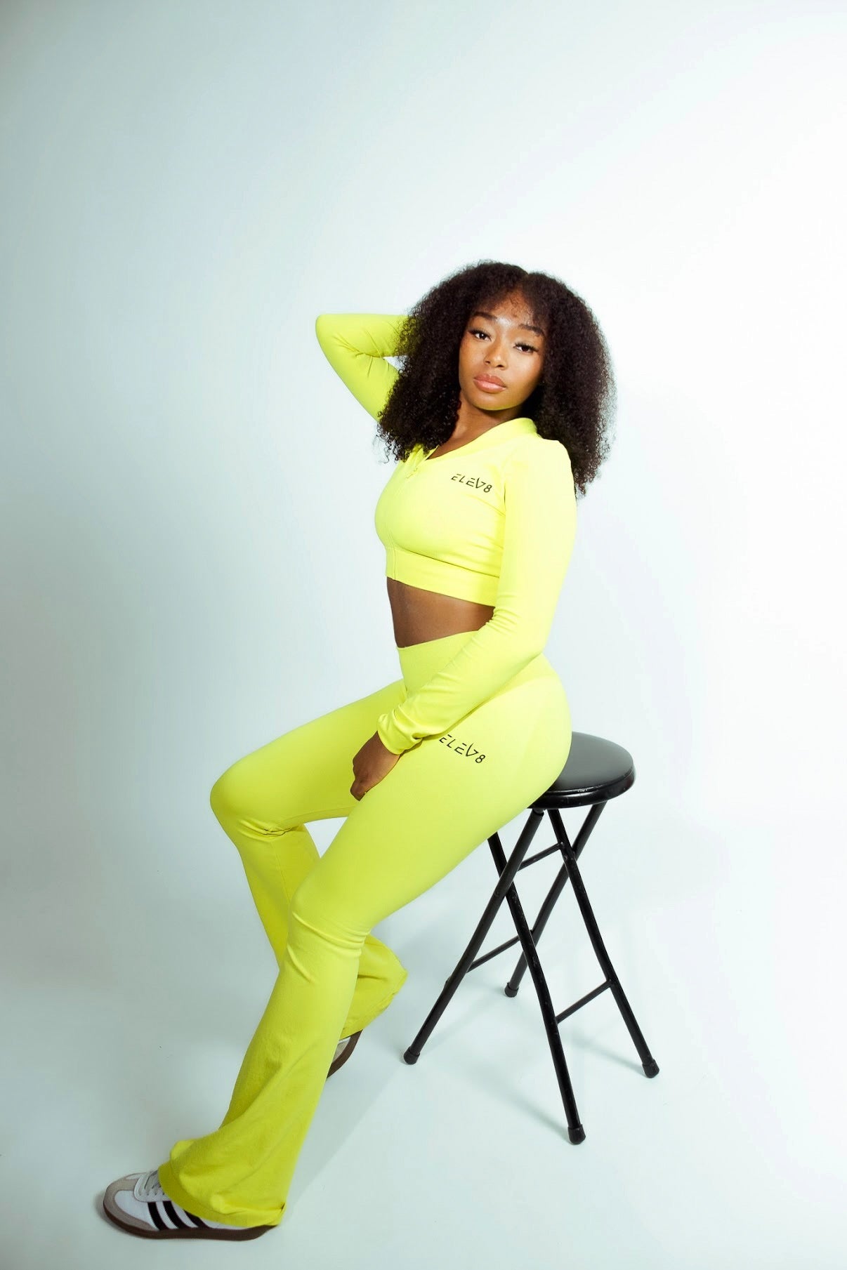 ELEV8 Flare Activewear Set – Bold Yellow