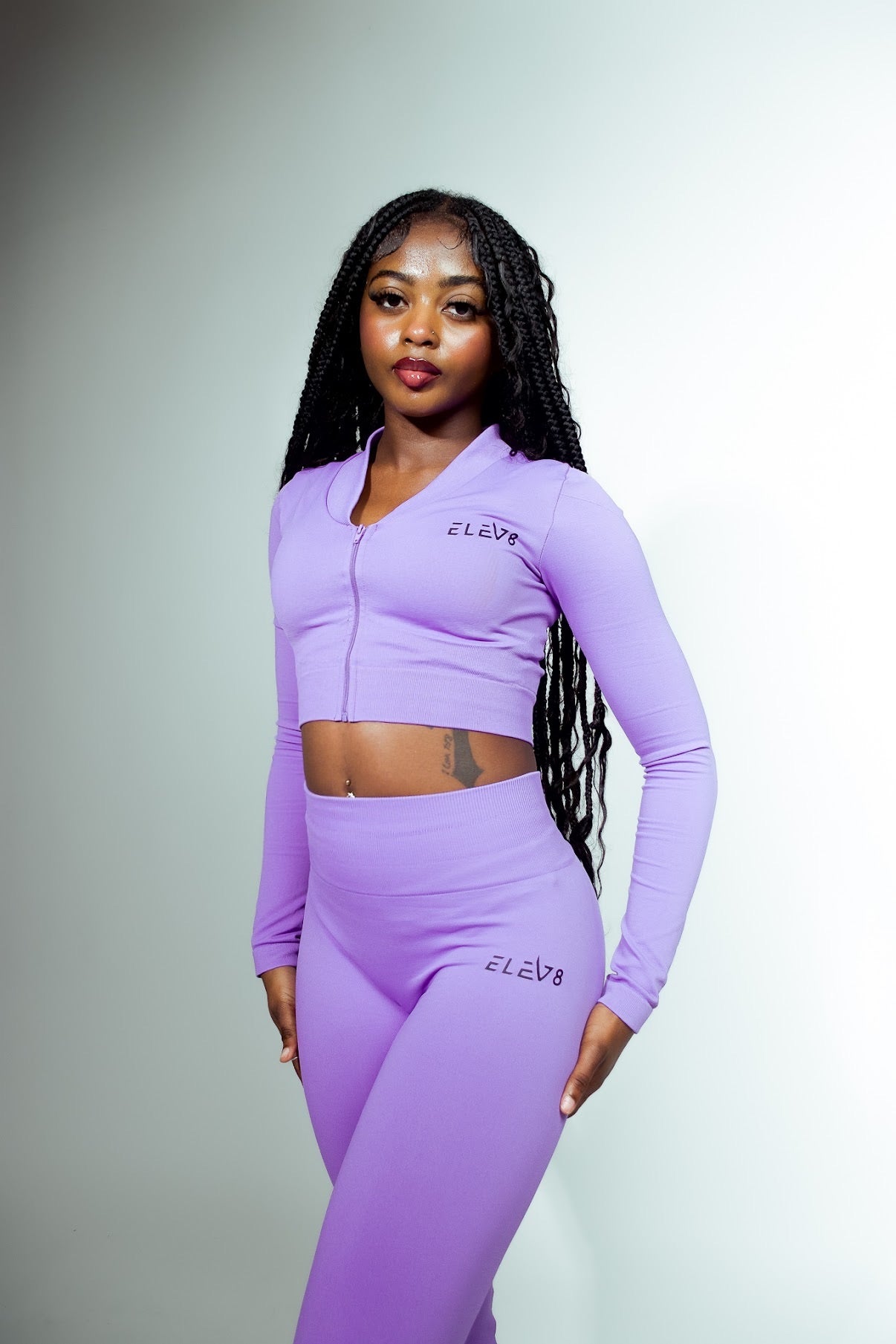 ELEV8 Flare Activewear Set – Light Purple
