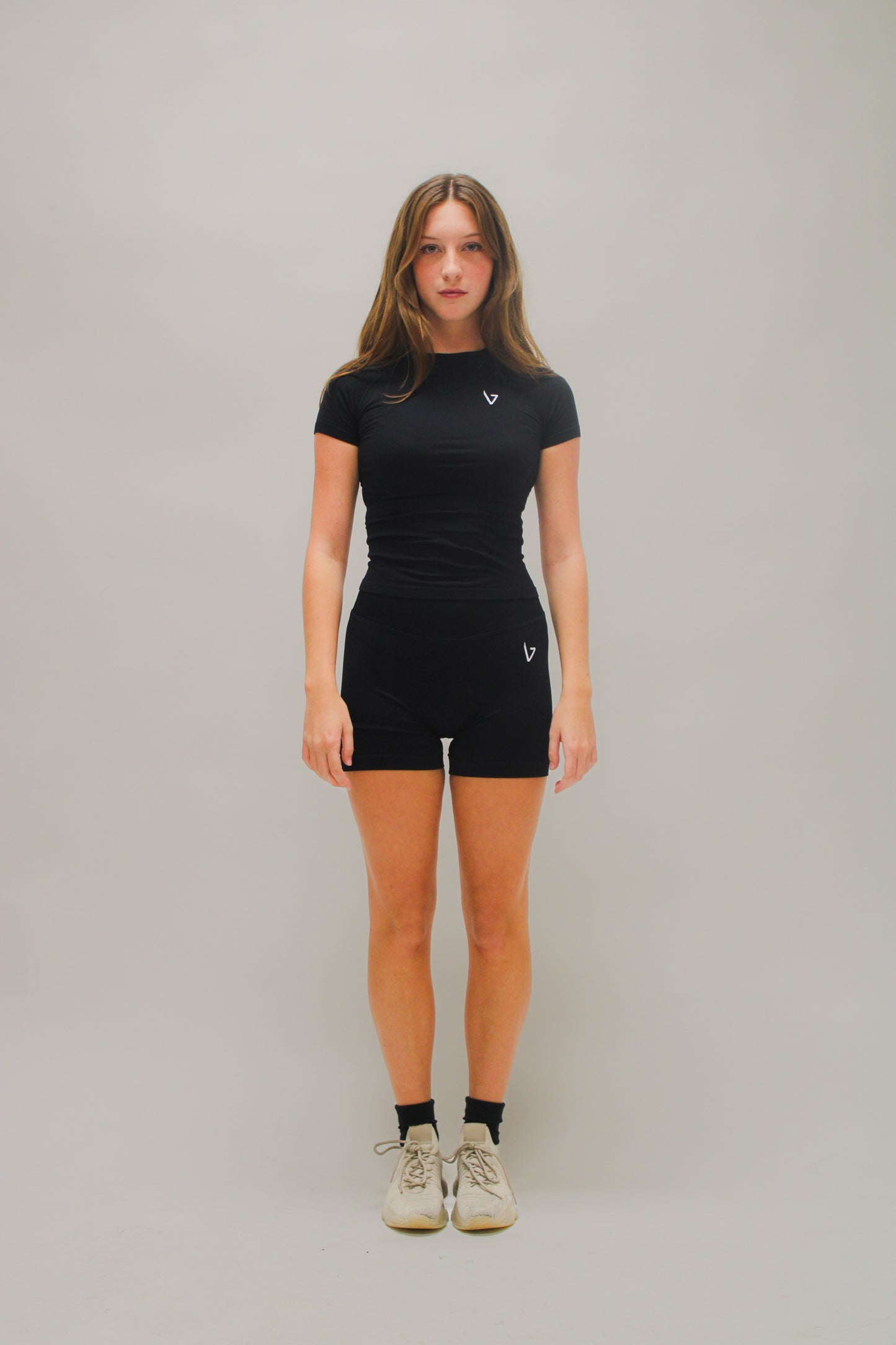Black shorts set