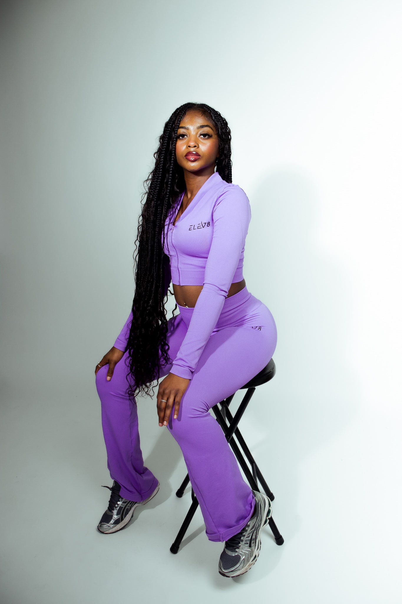ELEV8 Flare Activewear Set – Light Purple