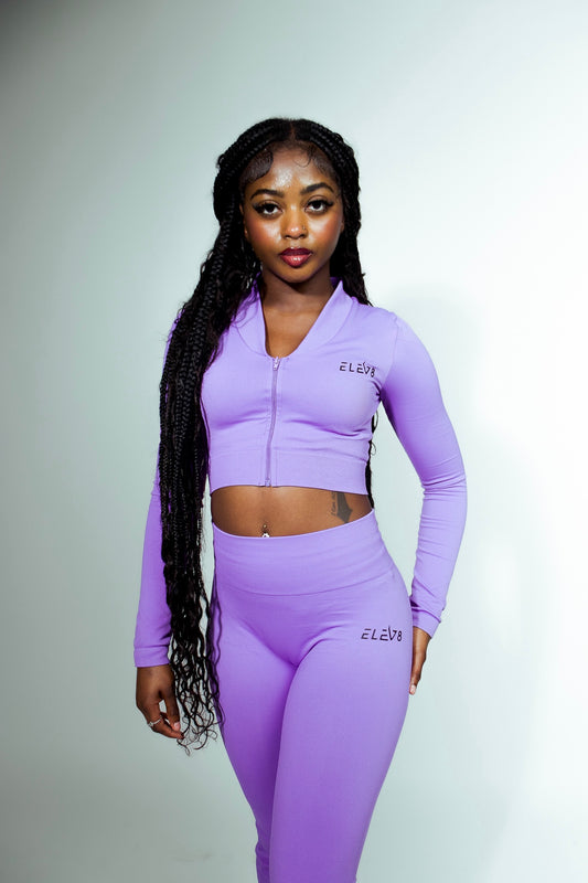 ELEV8 Flare Activewear Set – Light Purple