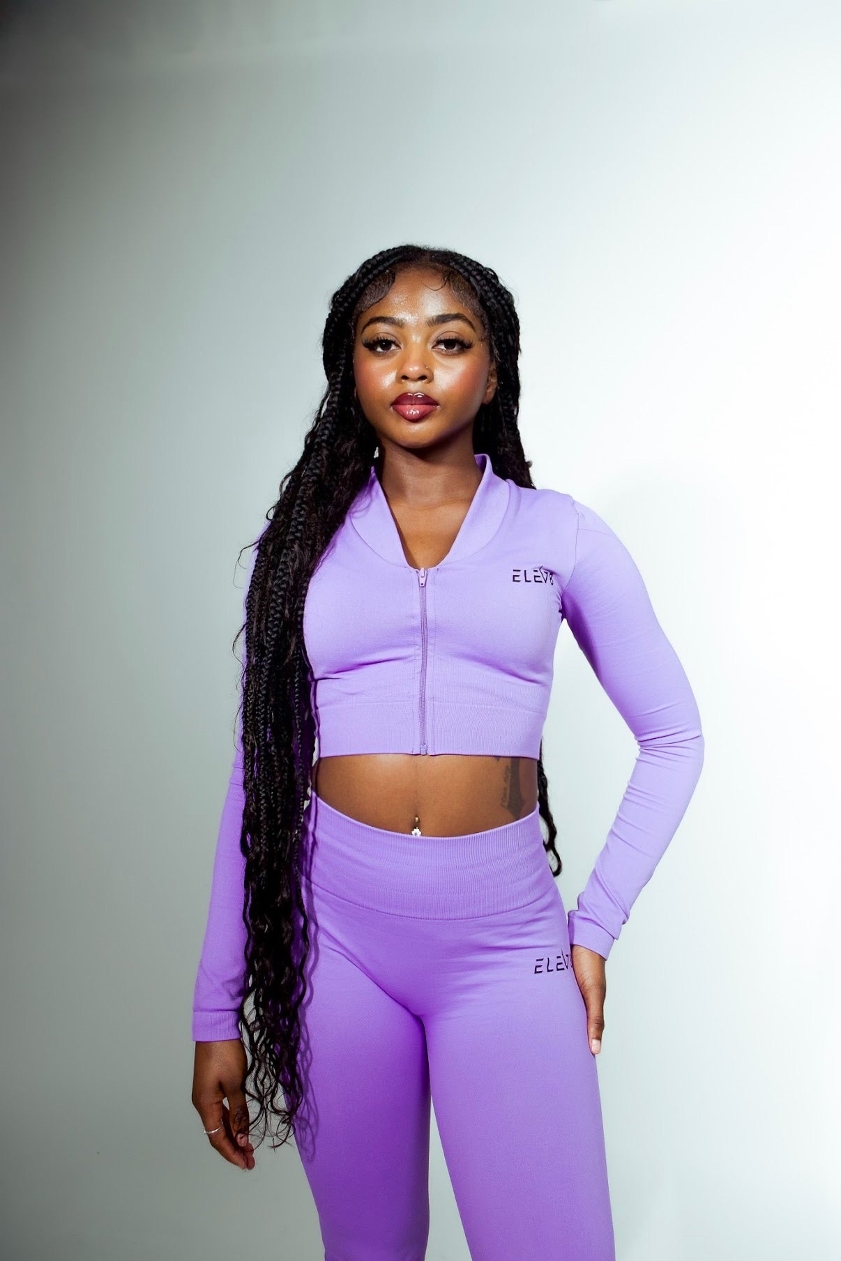 ELEV8 Flare Activewear Set – Light Purple