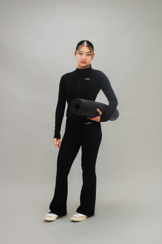 All black yoga set