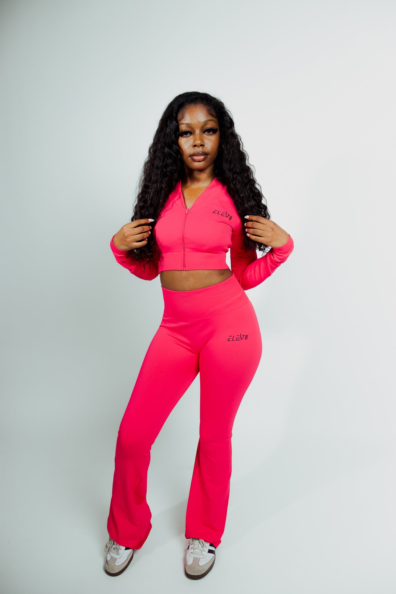 ELEV8 Flare Activewear Set – Bold Pink